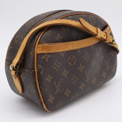 LOUIS VUITTON ルイ・ヴィトン モノグラム ブロワ M51221 ショルダーバッグ ブラウン コーティングキャンバス レザー レディース