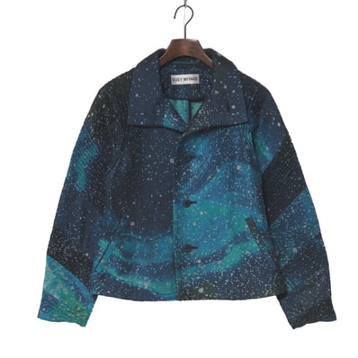 ■美品■ISSEY MIYAKE イッセイミヤケ ジャケット プリーツ グラデ―ション 総柄 ブランド古着【中古】20260910/RB0901