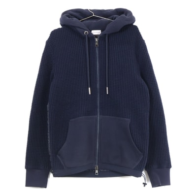 モンクレール C20918413800 MAGLIA CARDIGAN ニット/ナイロン切替 中綿入り フーディジャケット S