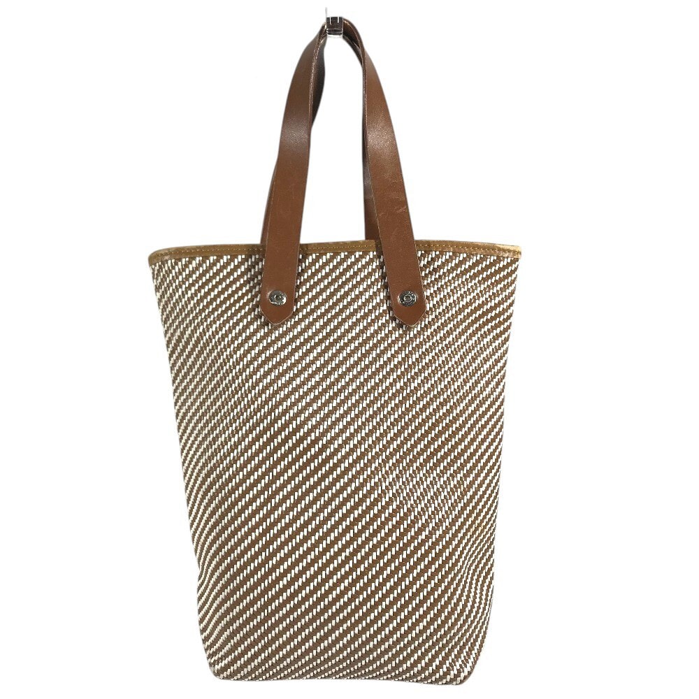 エルメス HERMES アメダバディアゴPM カバン トートバッグ 縦型トート レディース レザー ポリエステル トートバッグ ハンドバッグ レザー/キャンバス ブラウン