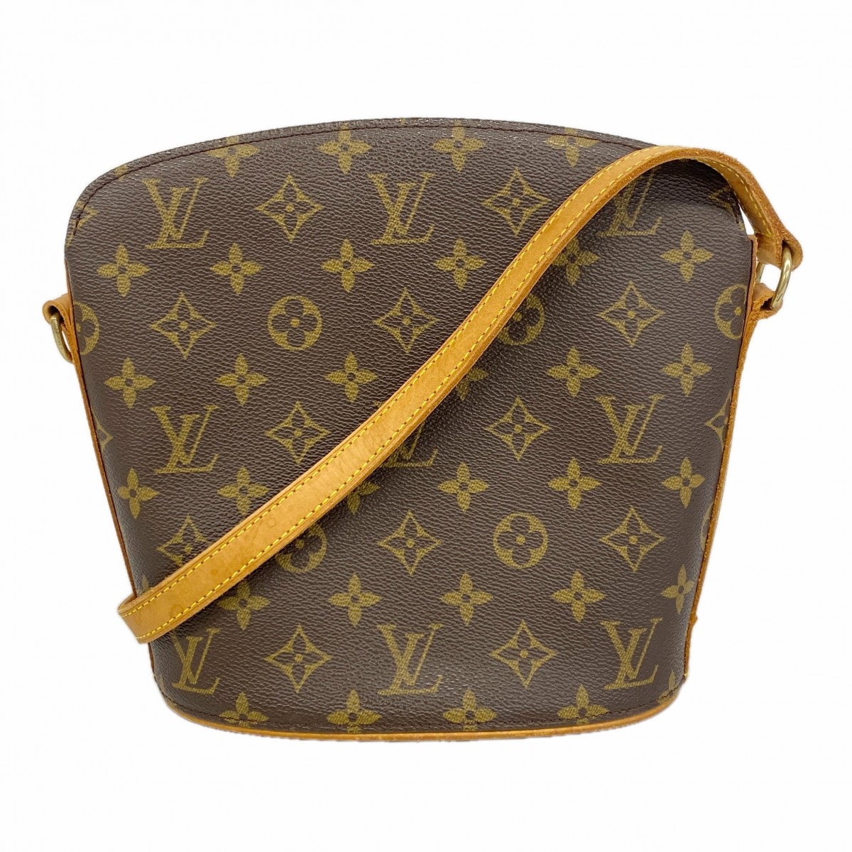 【6db0892】ルイヴィトン ショルダーバッグ モノグラム ドルーオ M51290 ブラウン【中古】レディース
