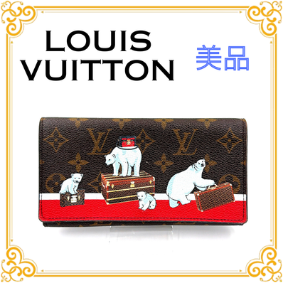 ■美品■ LOUIS VUITTON ルイヴィトン M62086 モノグラム ポルトフォイユサラ ベアー 長財布 モノグラム ブラウン ゴールド金具 レディース