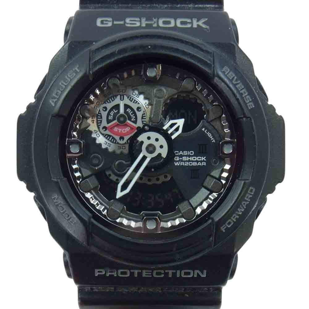 G-SHOCK ジーショック 時計 GA-300 デジアナ クォーツ 腕時計 ブラック系【中古】