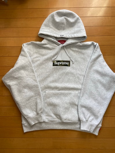 Supreme Box Logo Hooded Sweatshirt "Ash Grey" (23FW)