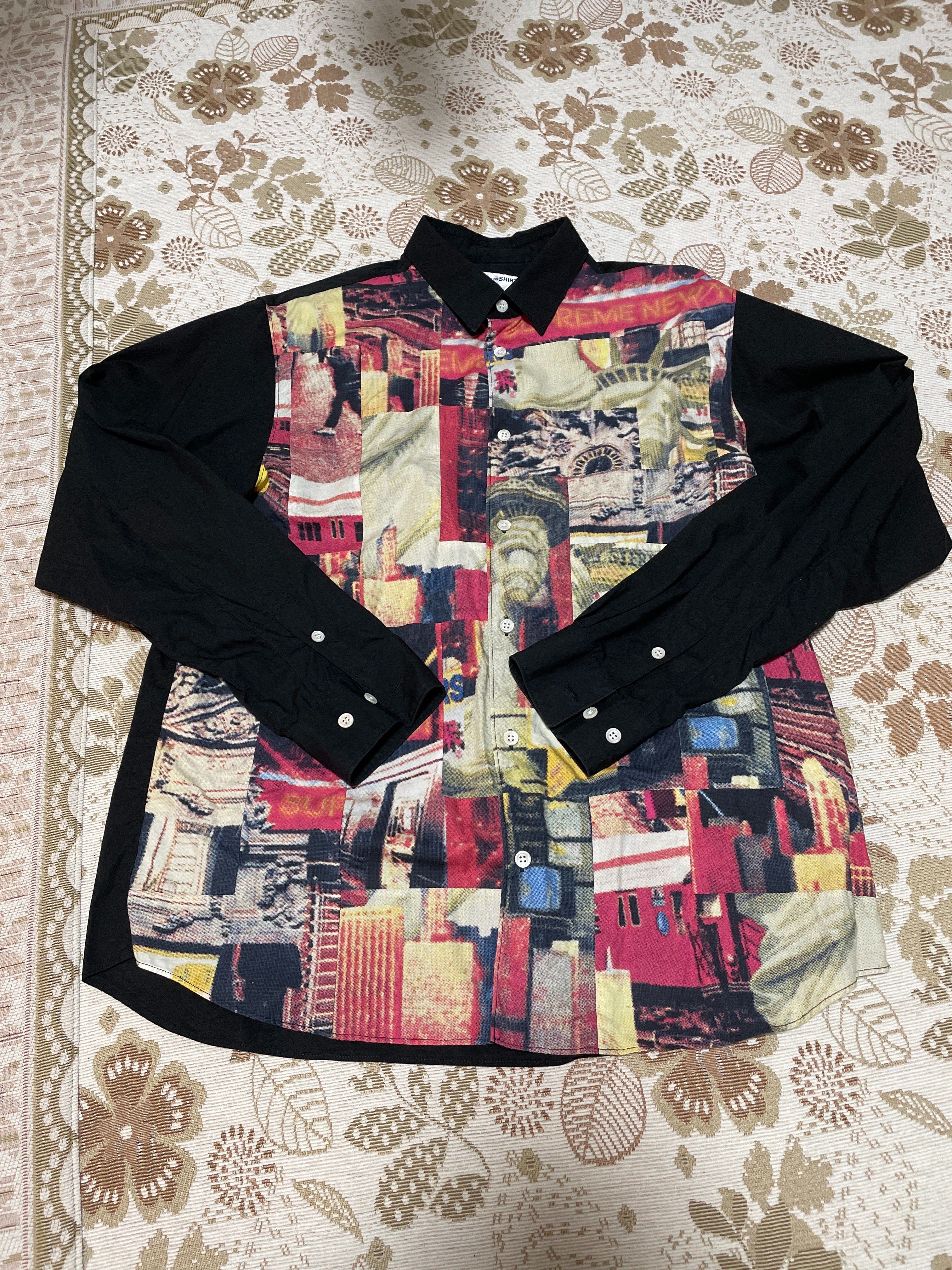 Supreme / Comme des Garçons SHIRT® Patchwork Button Up Shirt "Black"