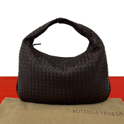 BOTTEGA VENETA ボッテガヴェネタ イントレチャート レザー ハンドバッグ ブラウン
05624