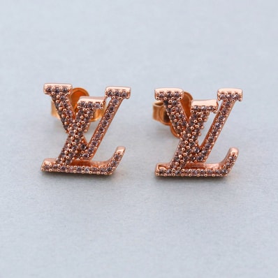 【値下げ】LOUIS VUITTON ルイ・ヴィトン ピアス LV アイコニック ピアス M00986 GP ピンクゴールド レディース【中古】