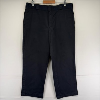 古着 ディッキーズ Dickies パンツ 874 ワンポイントロゴ オリジナルフィット 作業着 ワークパンツ w38 L30 ブラック メンズ