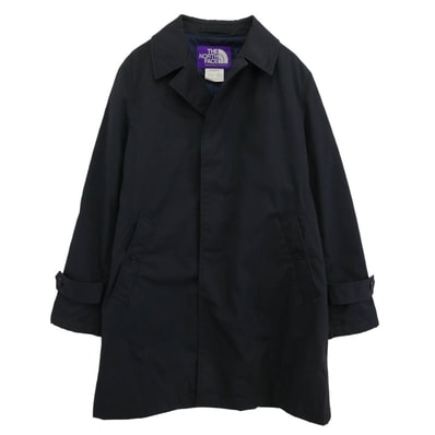 THE NORTH FACE ノースフェイス ステンカラーコート 18AW NY2854N PURPLE LABEL パープル レーベル インシュレーション ステンカラーコート ブラック系 M【中古】
