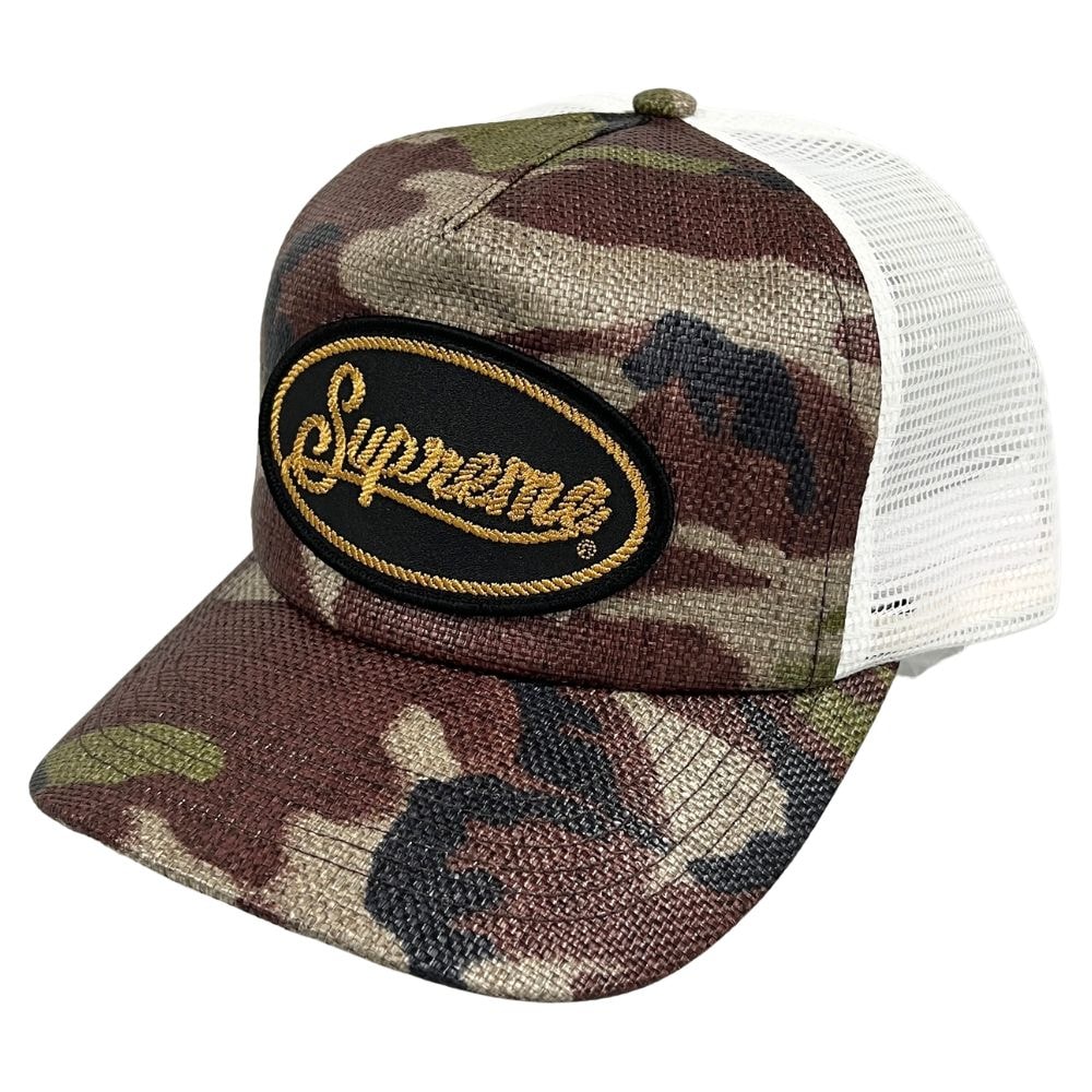 SUPREME シュプリーム 26SS Raffia Mesh Back 5-Panel 56580