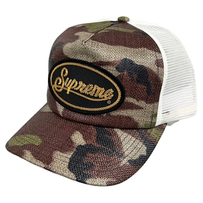 SUPREME シュプリーム 26SS Raffia Mesh Back 5-Panel 56580
