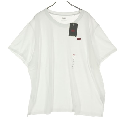 未使用 Levi's リーバイス コットン ワンポイントロゴ 半袖 クルーネック Tシャツ 3X ホワイト