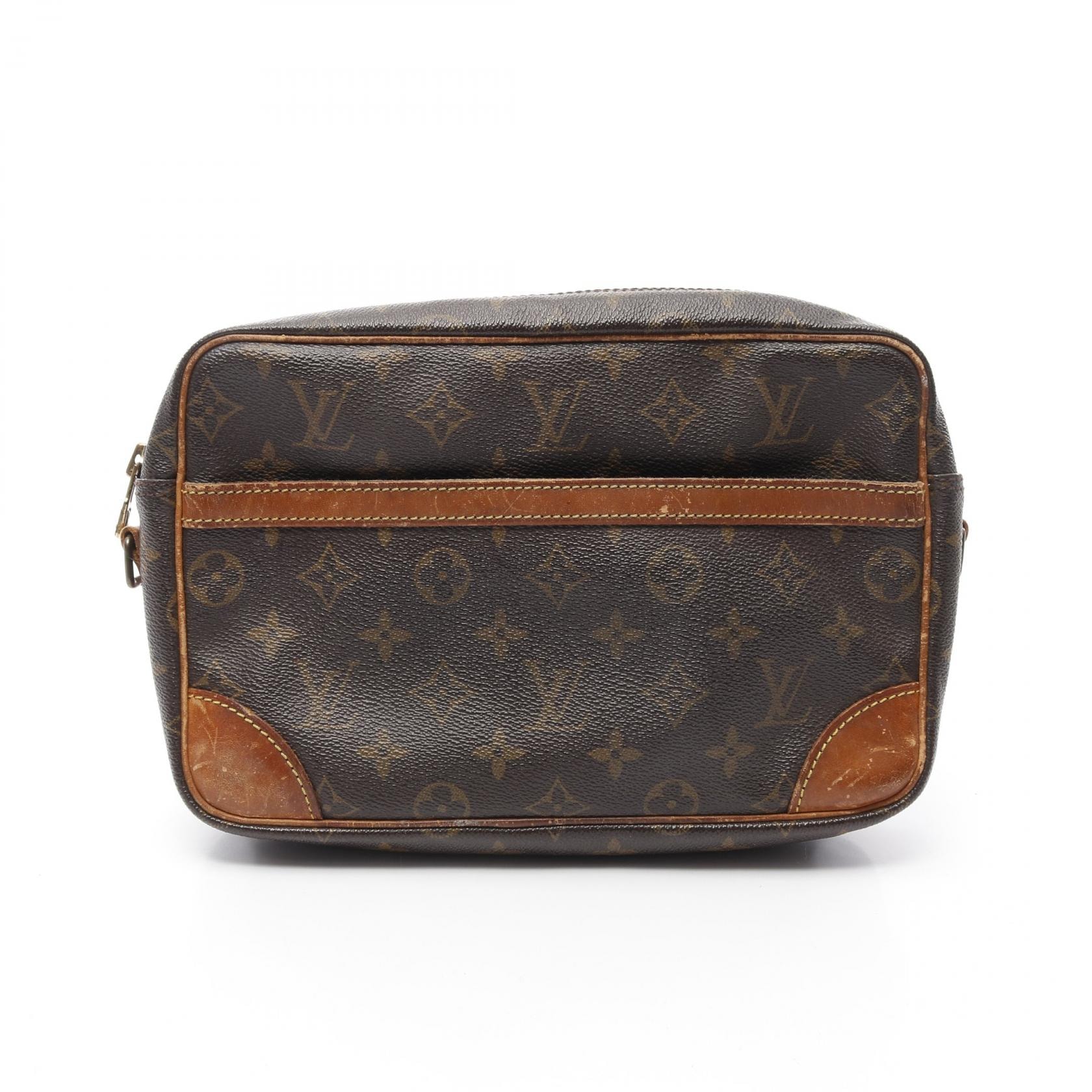 ルイ・ヴィトン LOUIS VUITTON トロカデロ27 ショルダーバッグ バッグ PVCコーティングキャンバス レザー モノグラム レディース ブラウン系 M51274 【中古】