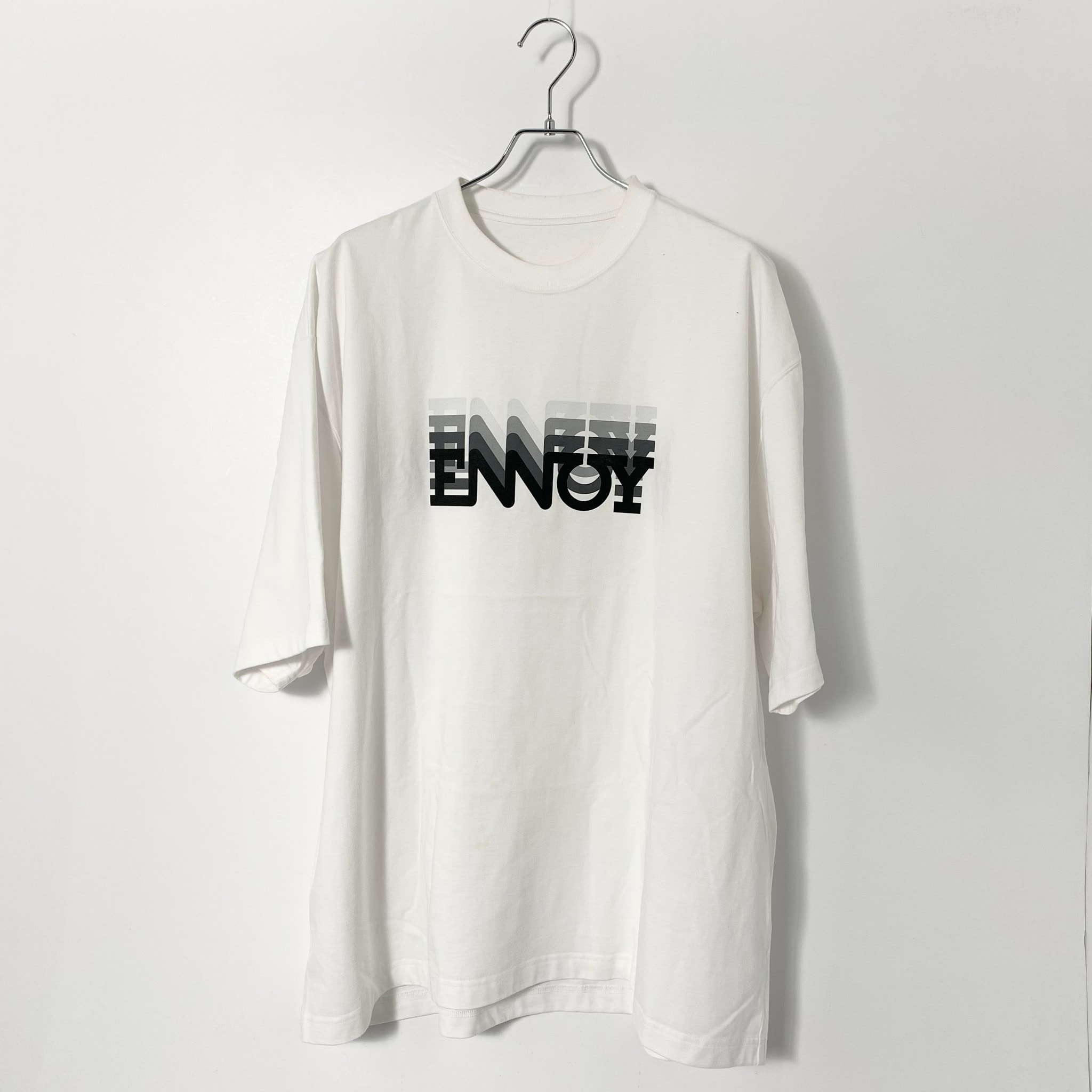 ENNOY Electric Logo Gradation ss Tee "White"