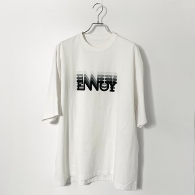 ENNOY Electric Logo Gradation ss Tee "White"
