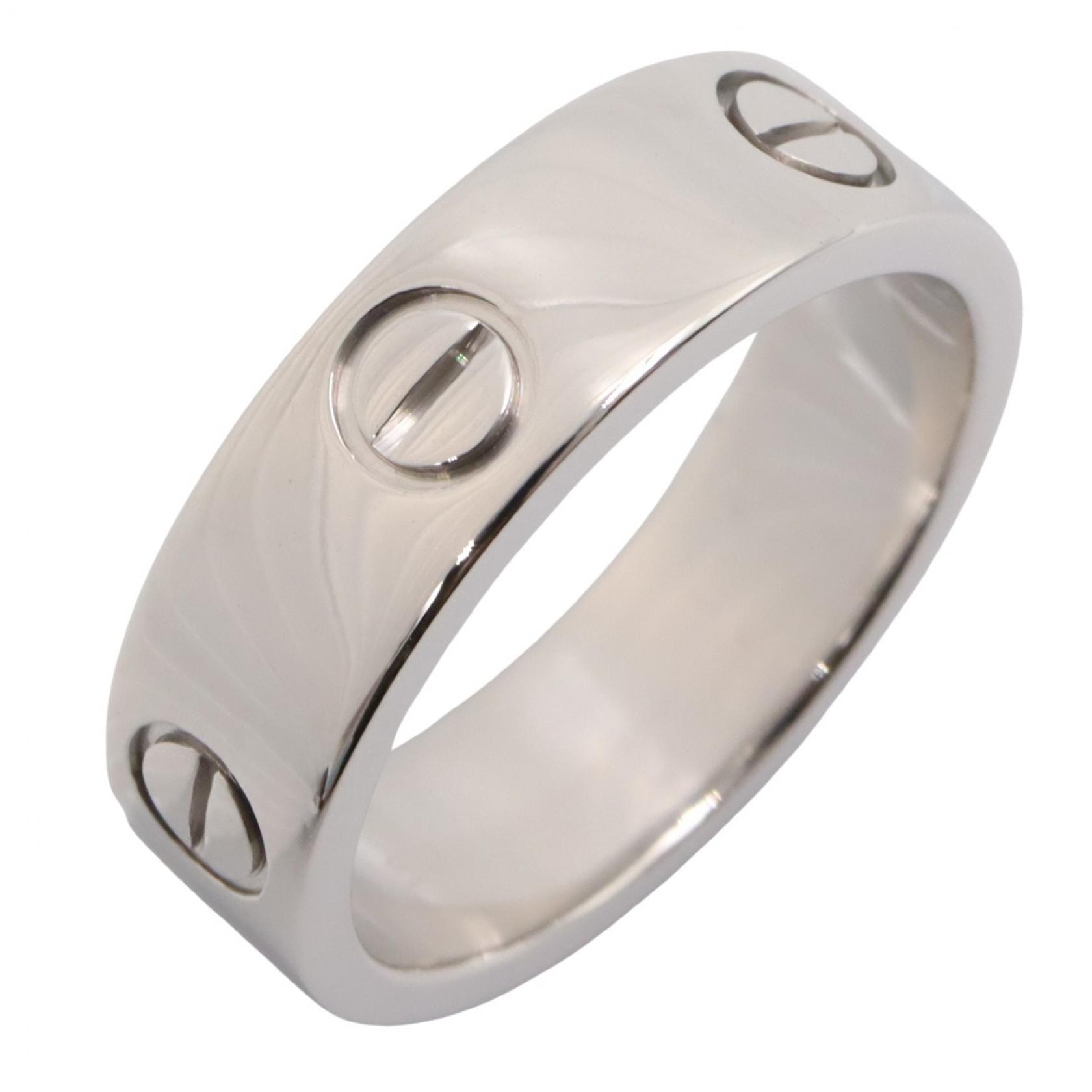 カルティエ CARTIER ラブリング リング・指輪 ジュエリー K18WG(ホワイトゴールド) メンズ レディース シルバー系 【中古】