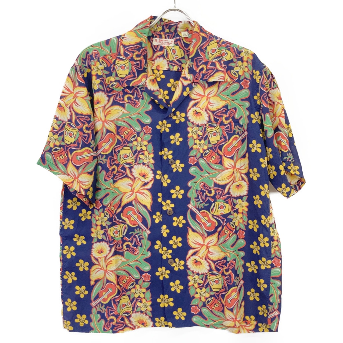 サンサーフ SS37792 RAYON ORCHID AND HAWAIIAN TRADITION S/S SHIRTS L