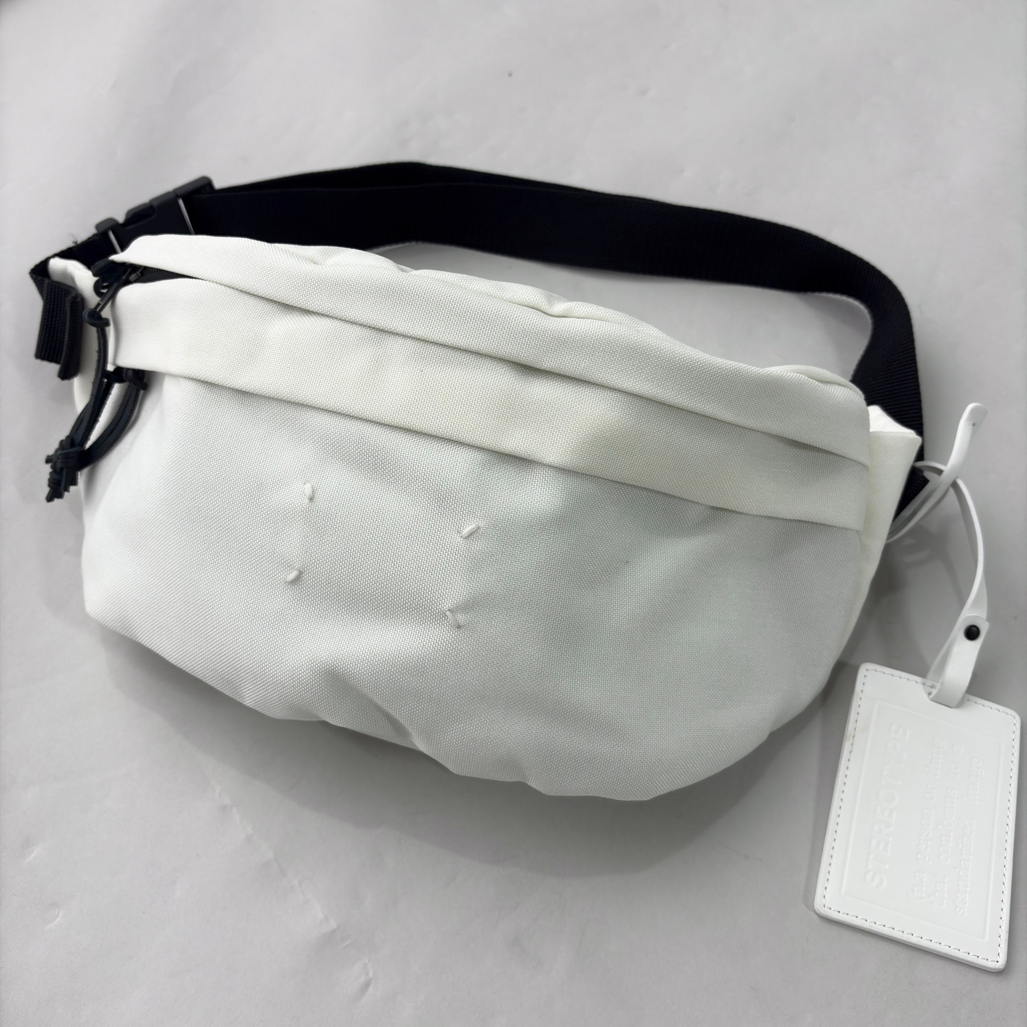 Maison Margiela Double Zip Nylon Bumbag "White"