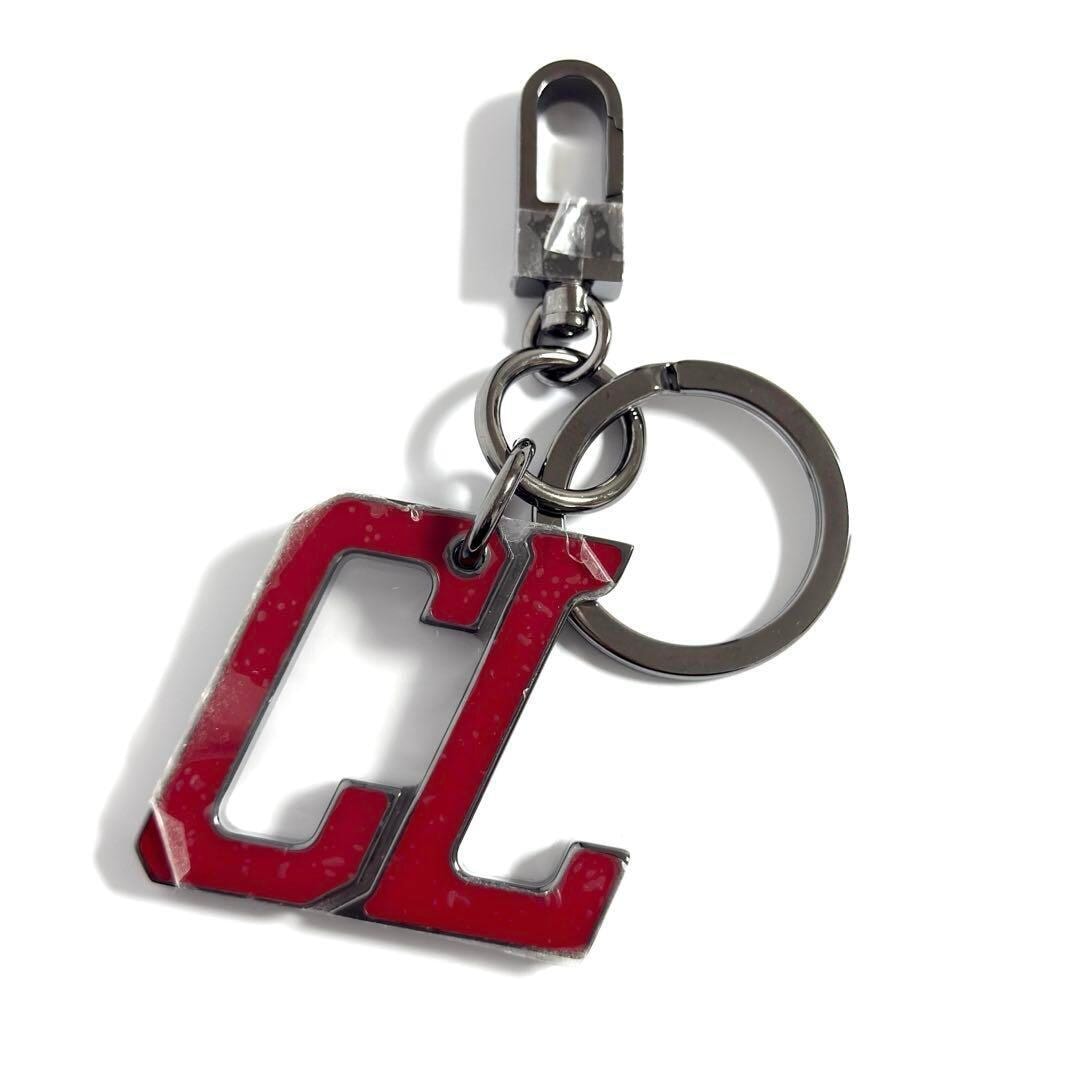 【未使用】クリスチャンルブタン メンズ キーホルダー キーリング バッグチャーム