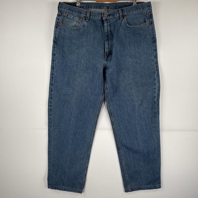 古着 リーバイス Levi's デニムパンツ 550 ジーパン テーパード 大きいサイズ ジップフライ ビッグサイズ w40 L36 ブルー メンズ