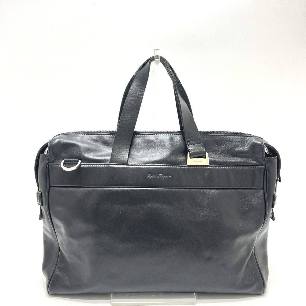 サルヴァトーレフェラガモ Salvatore Ferragamo ロゴ カバン バッグ 通勤バッグ ビジネスバッグ レザー ブラック