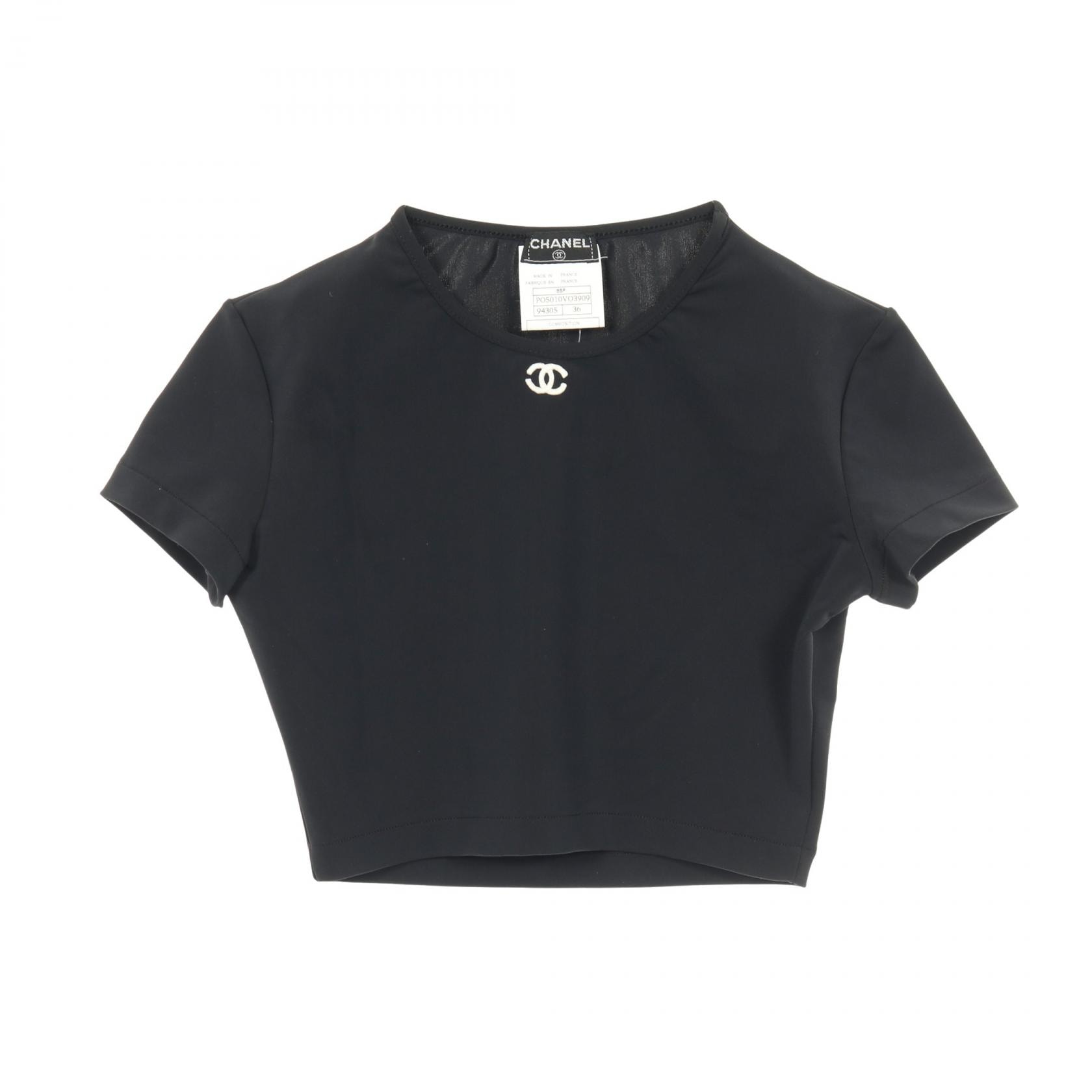 シャネル CHANEL ココマーク カットソー 衣料品 トップス ナイロン レディース ブラック系 PO5010VO3909 【中古】
