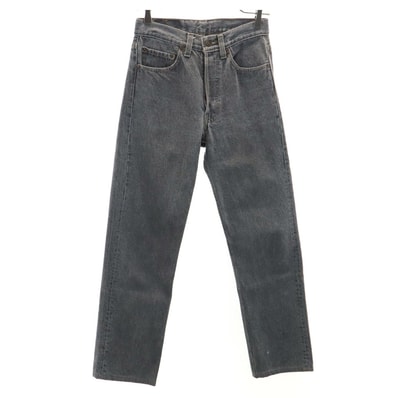 Levi's リーバイス 90s USA製 501 オールド 後染め ブラック ストレートデニムパンツ w27 ブラック系 ジーンズ ボタンフライ