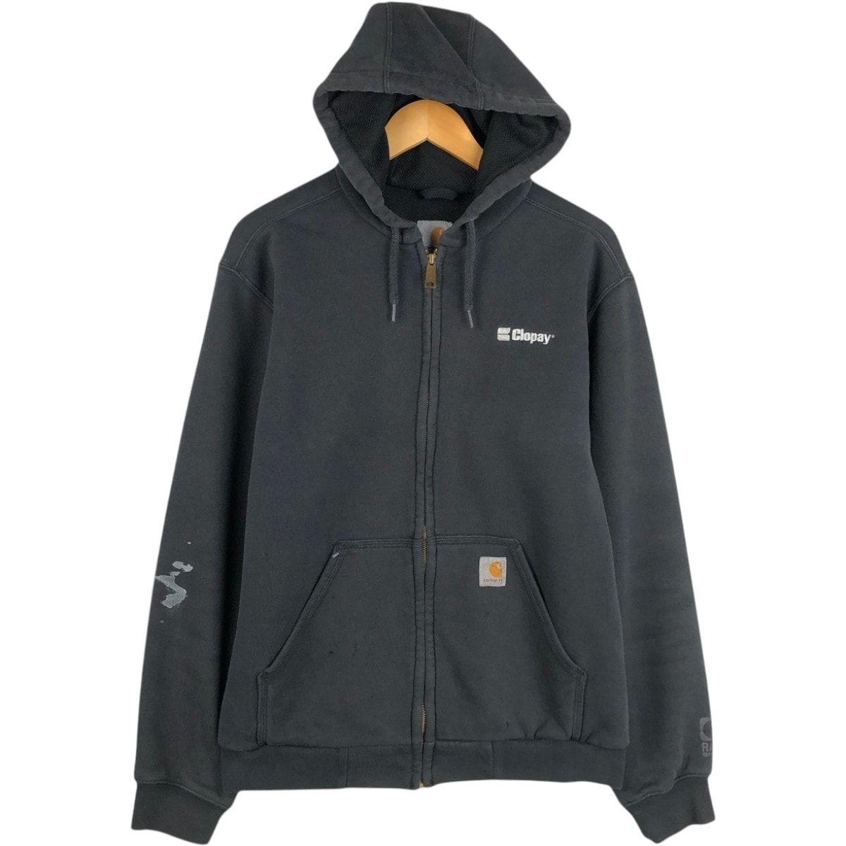 古着 カーハート Carhartt スウェットフルジップパーカー メンズS相当/eaa675917