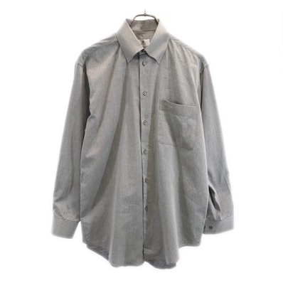 LANVIN ランバン 日本製 長袖 シャツ M グレー系