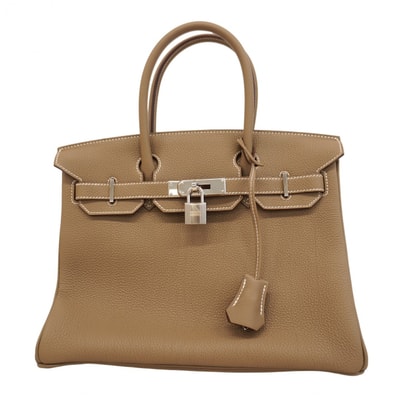 ★最終価格★SALE【5pa0524-g-h】エルメス ハンドバッグ バーキン30 トゴ エトゥープ シルバー金具 W刻印【中古】レディース