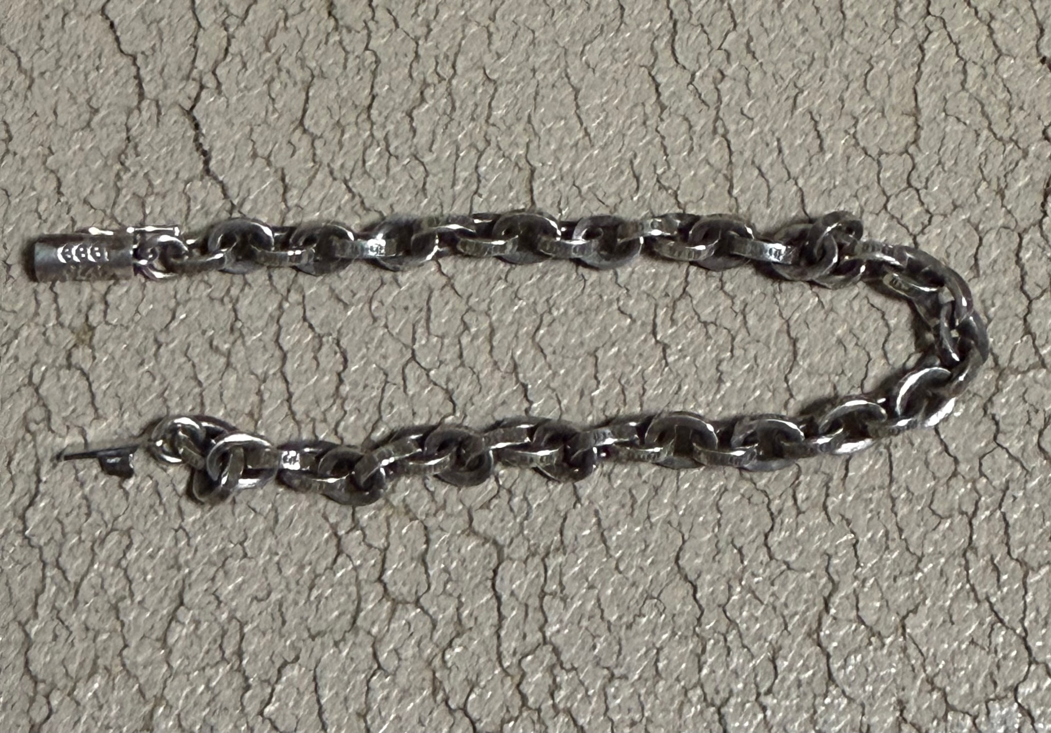 Chrome Hearts Paper Chain Bracelet "Silver"