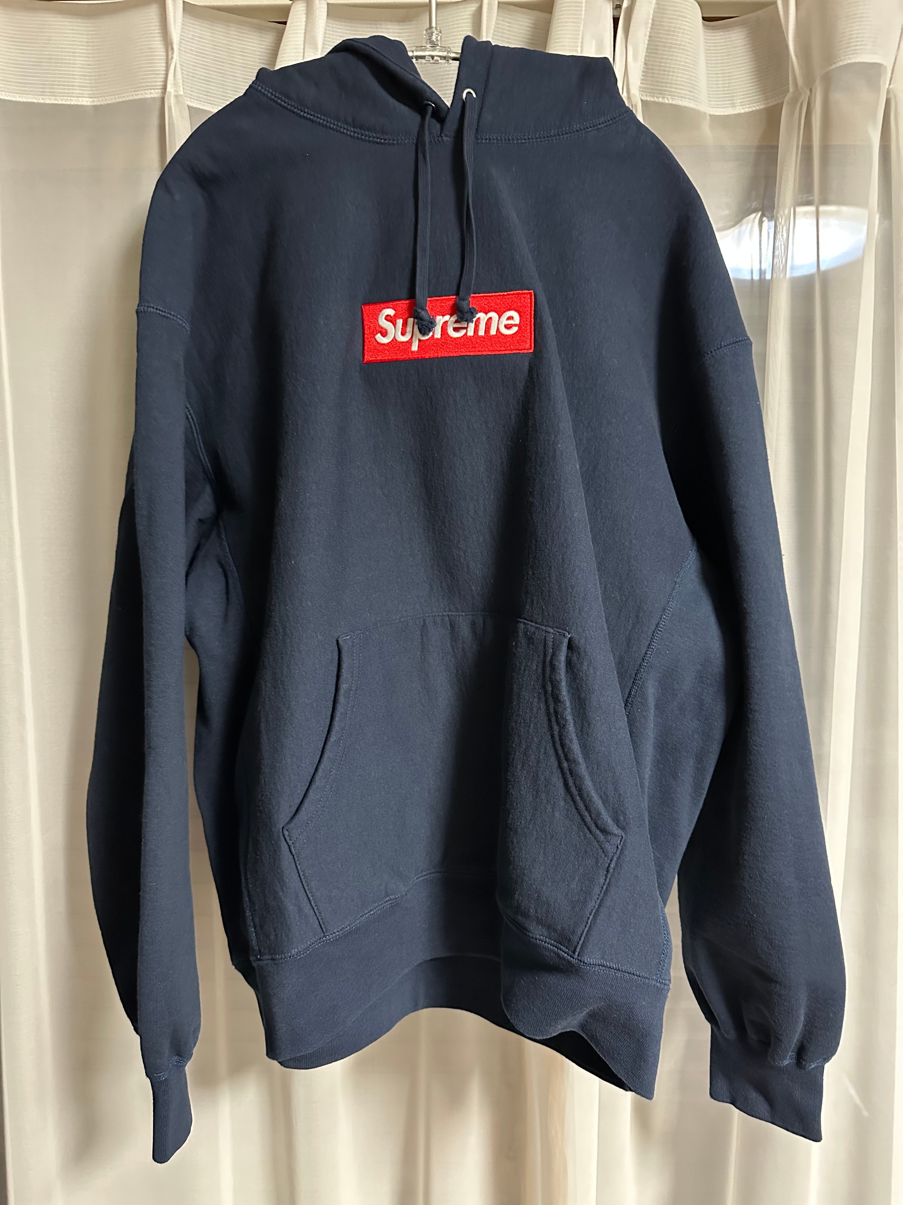 Supreme Box Logo Hooded Sweatshirt "Navy" (24FW)