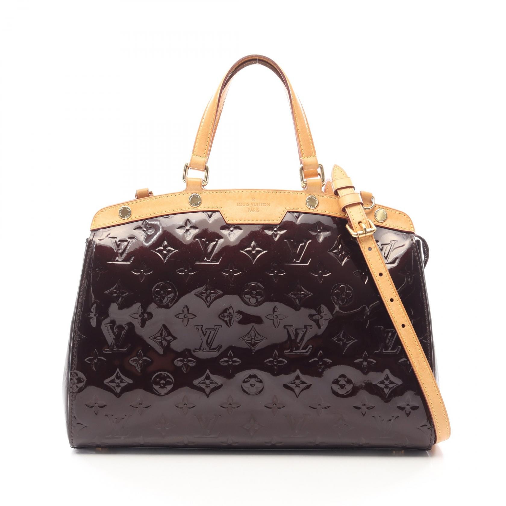 ルイ・ヴィトン LOUIS VUITTON ブレアMM 2WAY ハンドバッグ バッグ レザー ヴェルニ アマラント レディース パープル系 M91619 【中古】