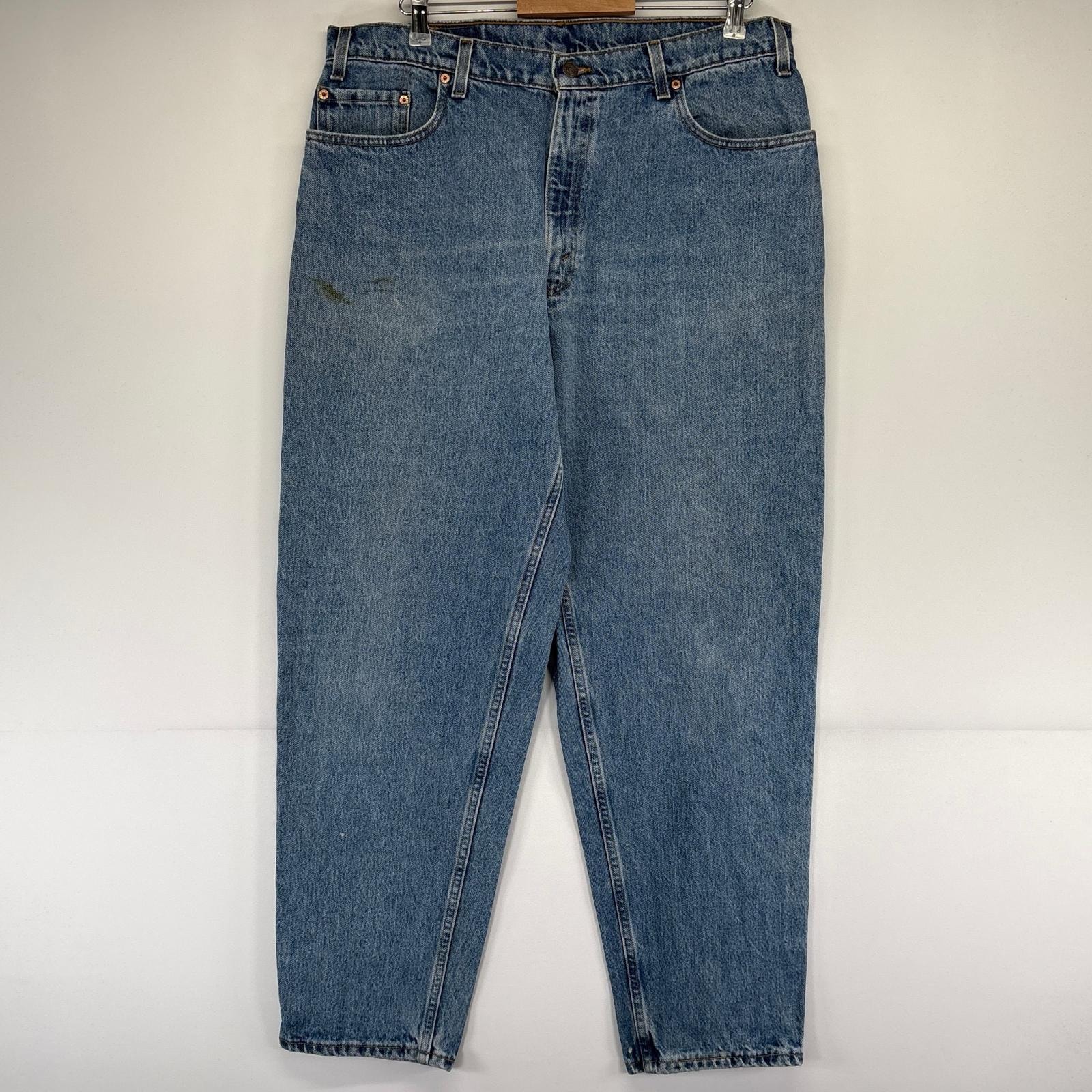 古着 リーバイス Levi's USA製 デニム パンツ Gパン テーパード ジーパン 560 バギー w38×L32  ブルー系 メンズ