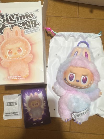 POP MART THE MONSTERS (LABUBU) Big into Energy Series Plush Pendant LUCK