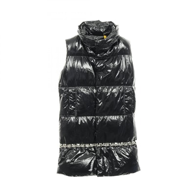 モンクレール MONCLER GENIUS 6 1017 ALYX 9SM CARPUS ダウンベスト 衣料品 アウター ナイロン メンズ レディース ブラック系 【中古】