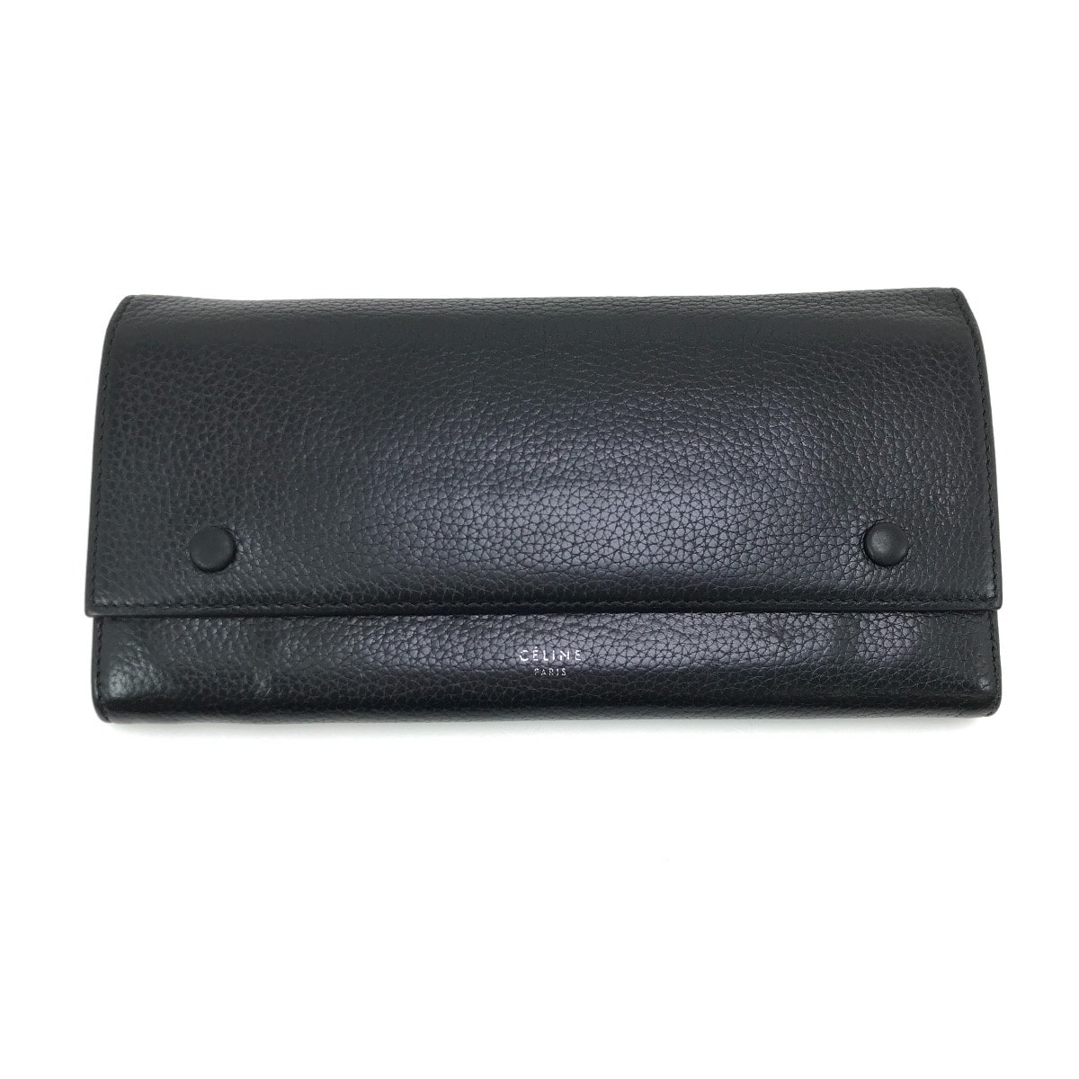 CELINE セリーヌ 長財布 ラージフラップマルチファンクション S-BA-0193 ブラック×イエロー