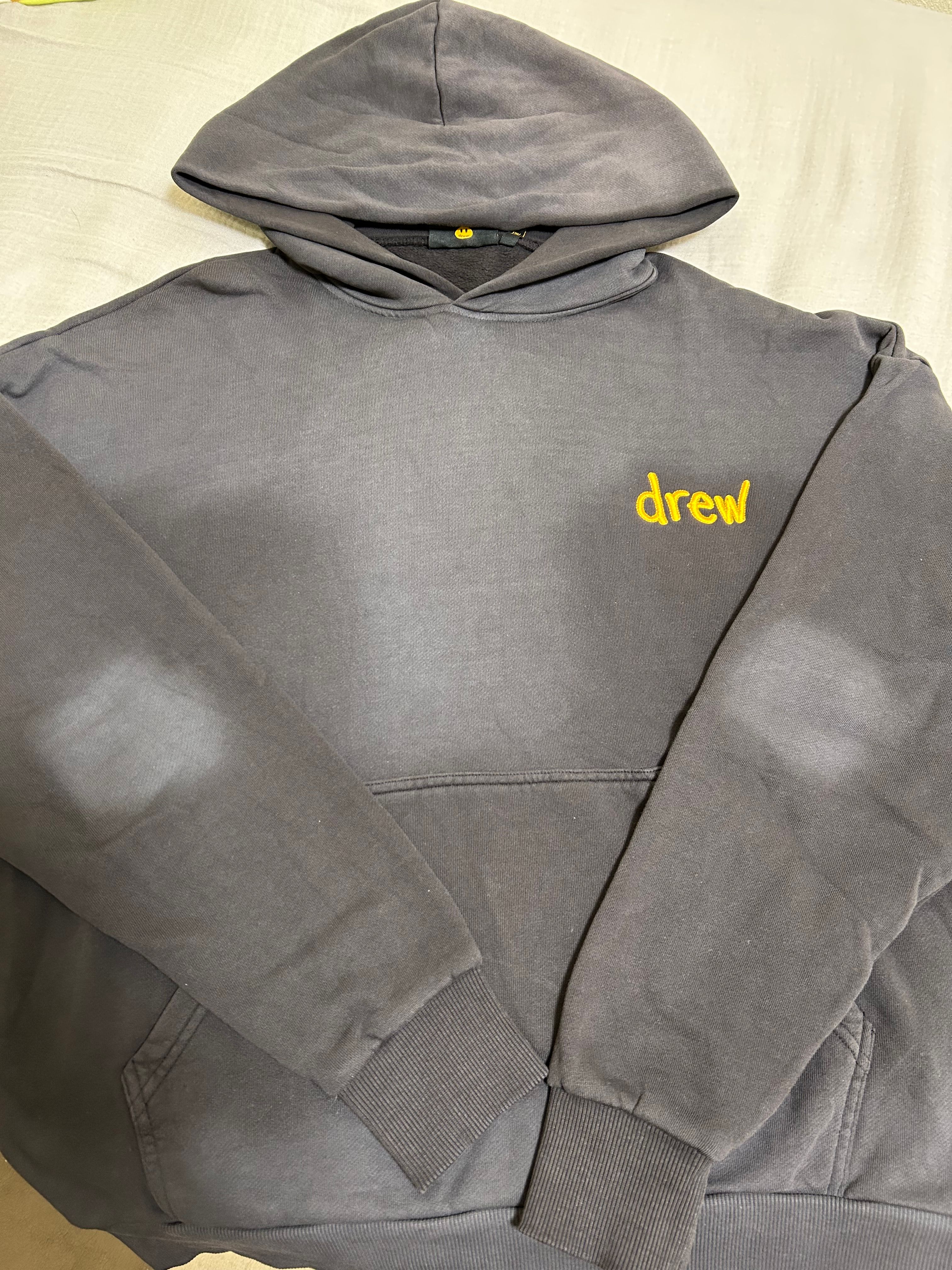 drew house Scribble Hoodie "Faded Black"