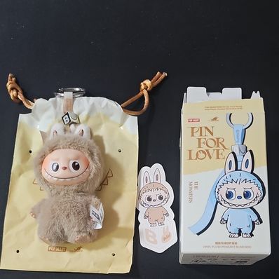 POP MART THE MONSTERS (LABUBU) Pin for Love Series-Vinyl Plush Pendant (A-M) B