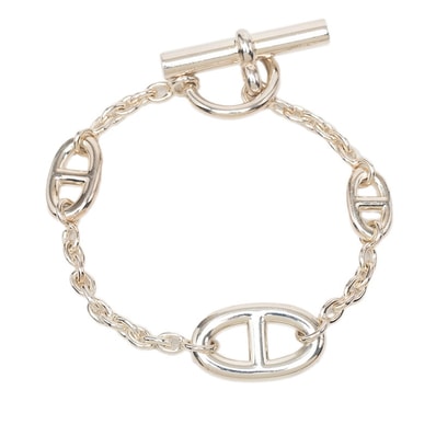 エルメス シェーヌダンクル ファランドール ST ブレスレット SV925 シルバー レディース HERMES 【中古】