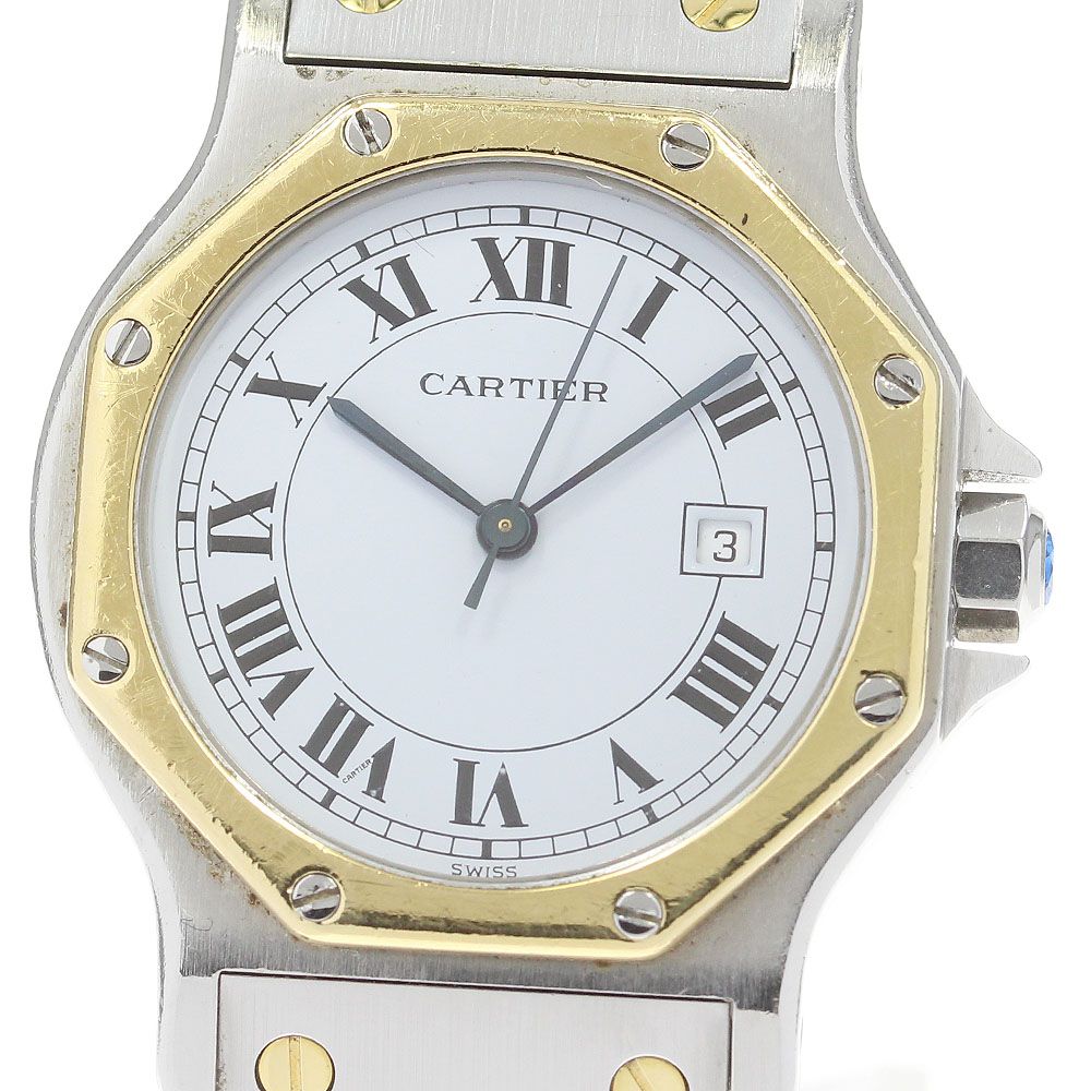 カルティエ サントスオクタゴンLM 81037288 メンズ 【中古】