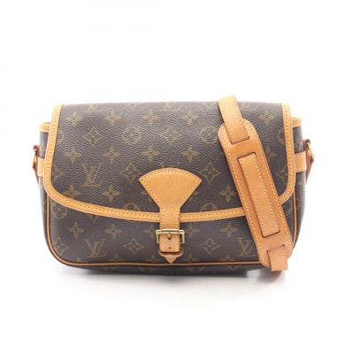 ルイ・ヴィトン LOUIS VUITTON ソローニュ モノグラム ショルダーバッグ バッグ PVCコーティングキャンバス レザー レディース ブラウン系 M42250 【中古】