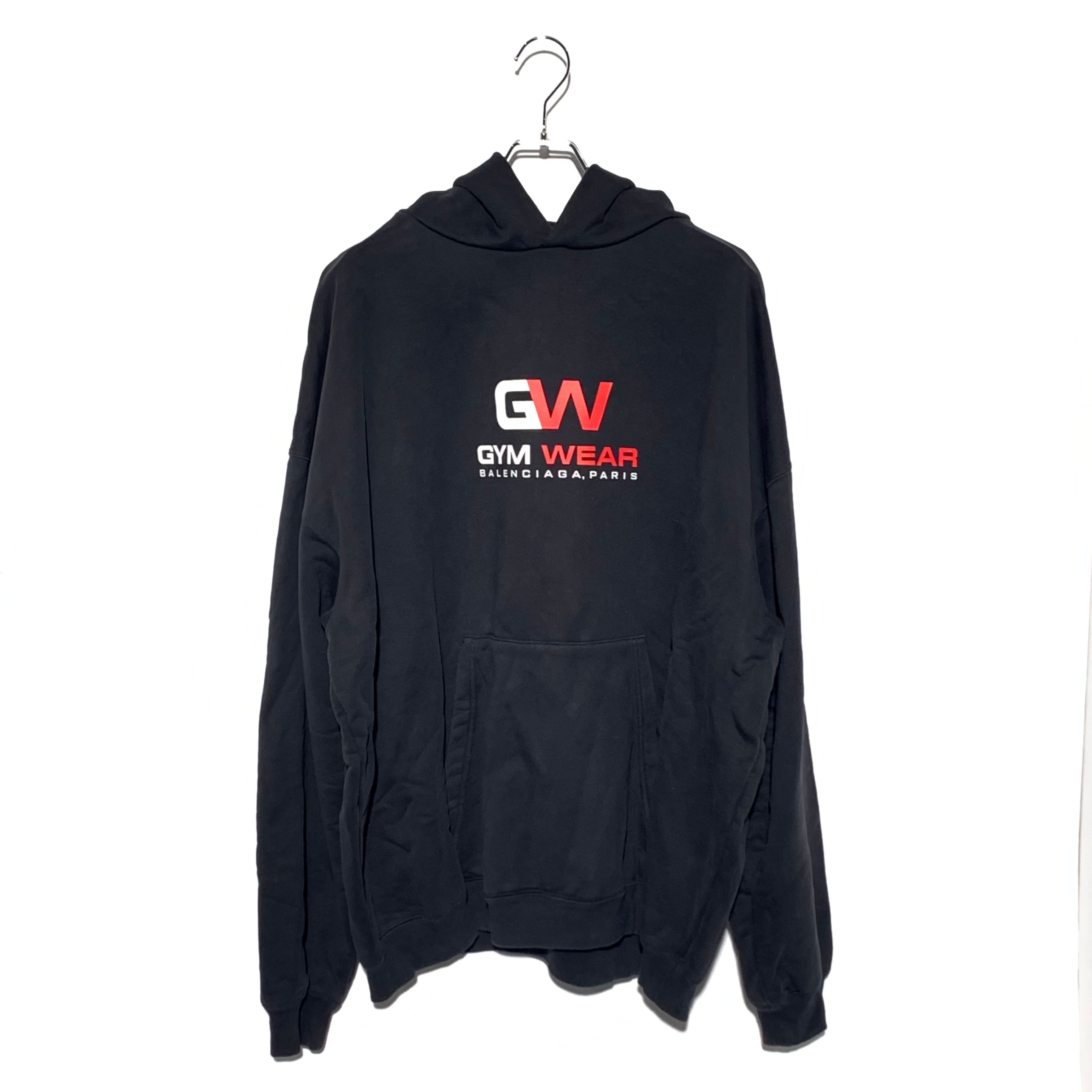 BALENCIAGA Gym Wear Large Fit Hoodie BLACK