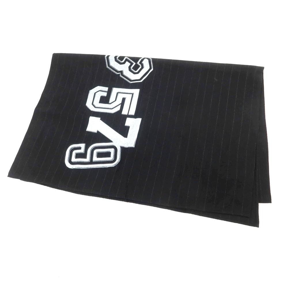 【中古】ブラックコムデギャルソン BLACK COMME des GARCONS ウール ストール ブラック【ユニセックス】