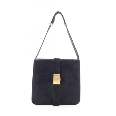 ボッテガヴェネタ BOTTEGA VENETA マリー ショルダーバッグ バッグ スウェード レディース ネイビー系 【中古】