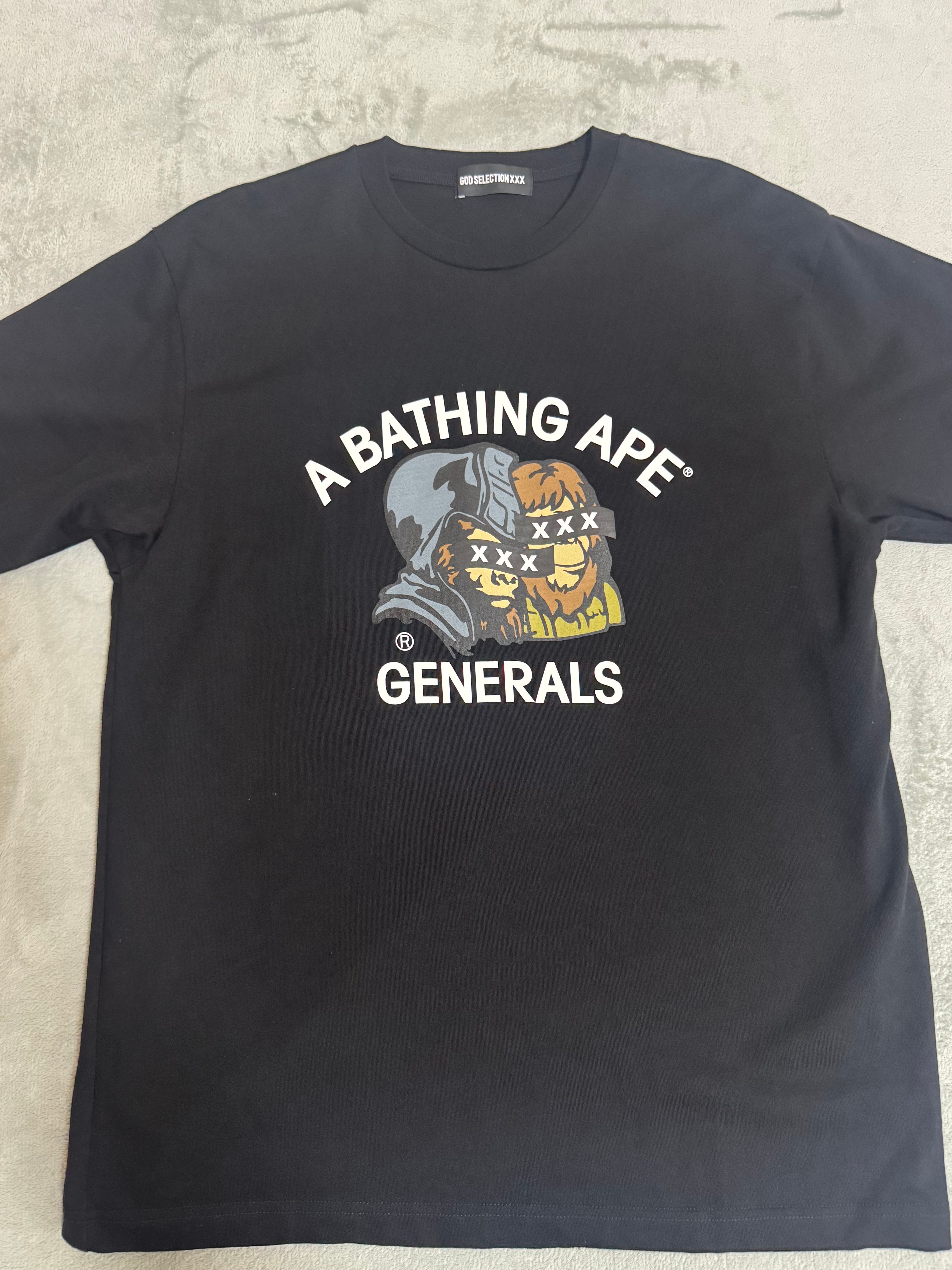 A BATHING APE x GOD SELECTION XXX General Tee "Black"