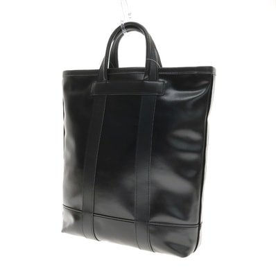 【中古】コムデギャルソン オムドゥ COMME des GARCONS HOMME DEUX 2025年春夏 合成皮革 トートバッグ ブラック【WxH36.5xD8】【メンズ】