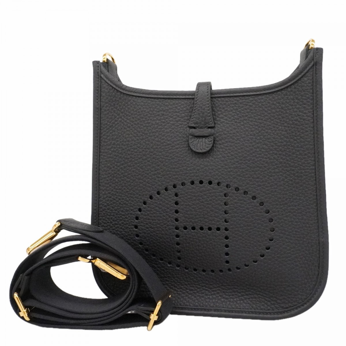 【6fd5896】エルメス ショルダーバッグ エヴリン23 トリヨンクレマンス キャバン ゴールド金具 G刻印【中古】レディース