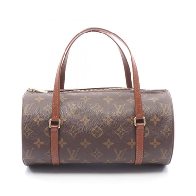ルイ・ヴィトン LOUIS VUITTON パピヨン26 モノグラム 旧型 ハンドバッグ バッグ PVCコーティングキャンバス レザー レディース ブラウン系 M51366 【中古】