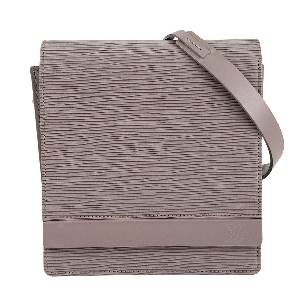 LOUIS VUITTON ルイ・ヴィトン ビアリッツ スクエア ショルダーバッグ M5293C エピレザー パープル レディース【中古】